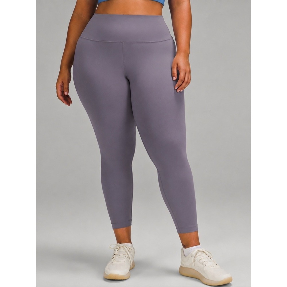 Lululemon Wunder Train High-Rise Tight 25" Everlux Leggings Purple Ash Size 20